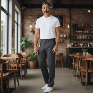 100% Laine Vierge Woolmark Neufs Pantalon Vintage Homme Sears Taille 44